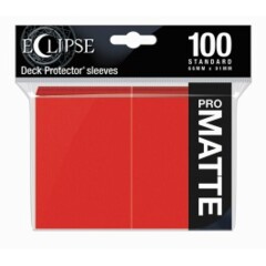 Ultra Pro - Pro Matte Eclipse: Deck Protector 100 Count Pack - Apple Red